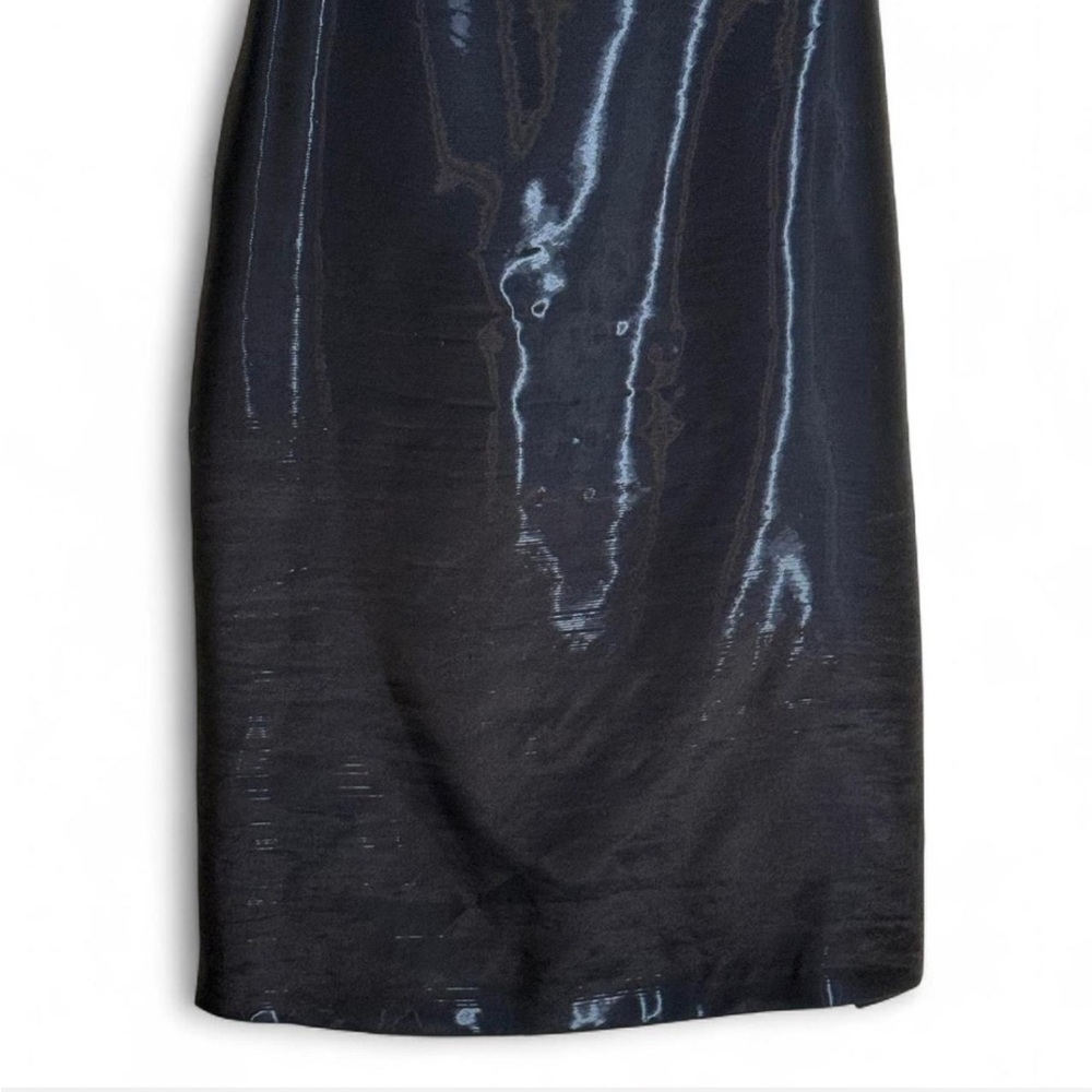 Cedric Charlier navy iridescent liquid fabric sleeveless dress - Picture 5 of 10